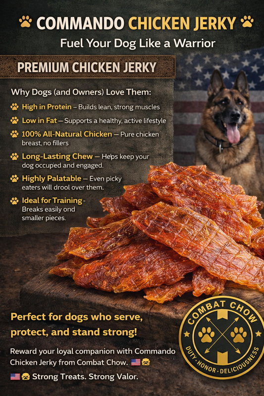 COMMANDO CHICKEN JERKY - 7.5 OZ